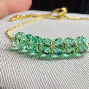 Sparkly faceted crystal bracelet